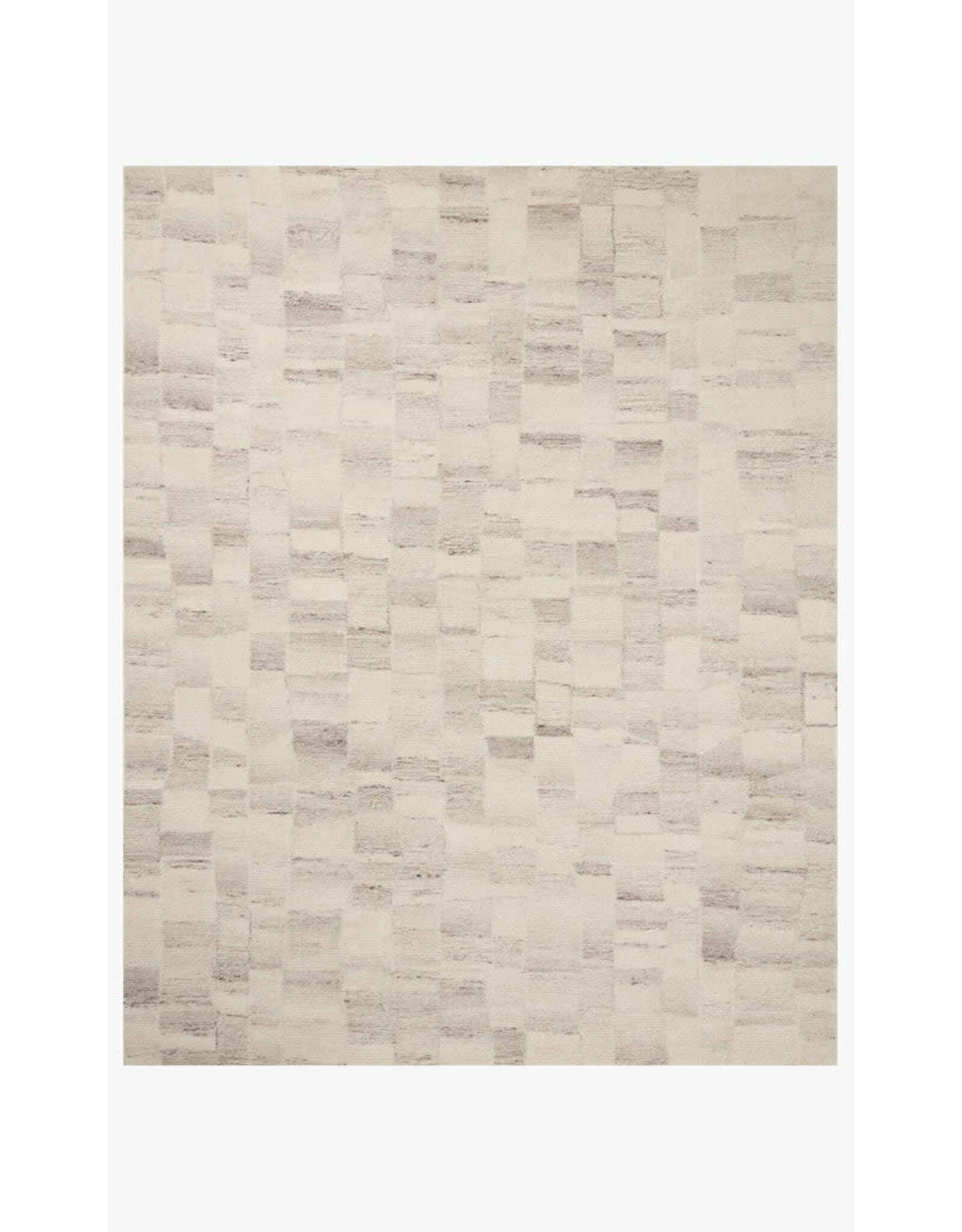 Amber Lewis × Loloi Rocky Rug ROC-01 Ivory / Silver