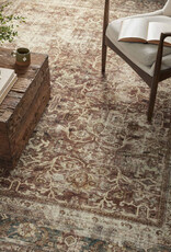 Magnolia Home By Joanna Gaines × Loloi Sinclair Rug SIN-01 Rust/Lagoon