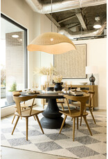 Overscale Woven Rattan Pendant
