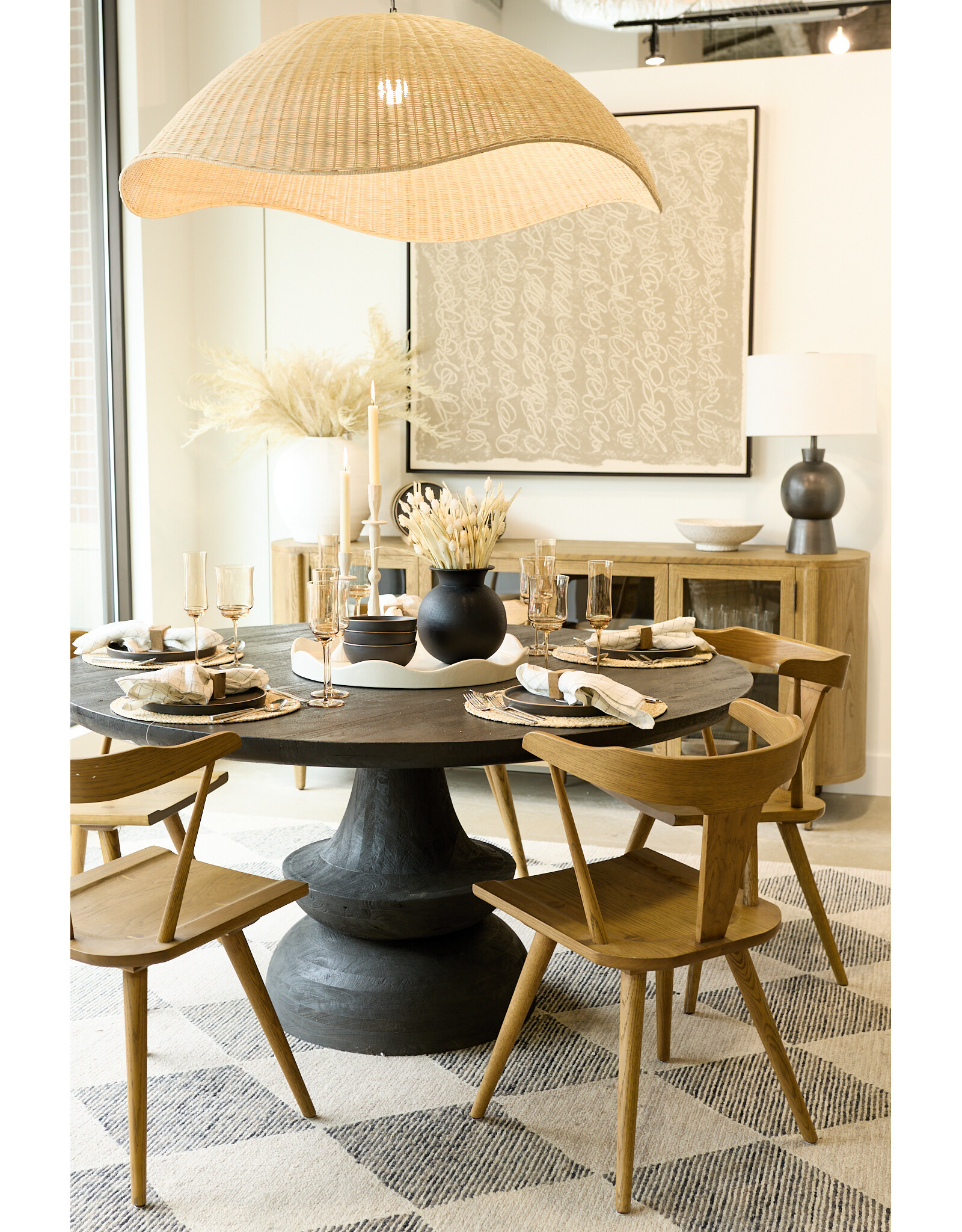 Crossman 60" Round Solid Dining Table