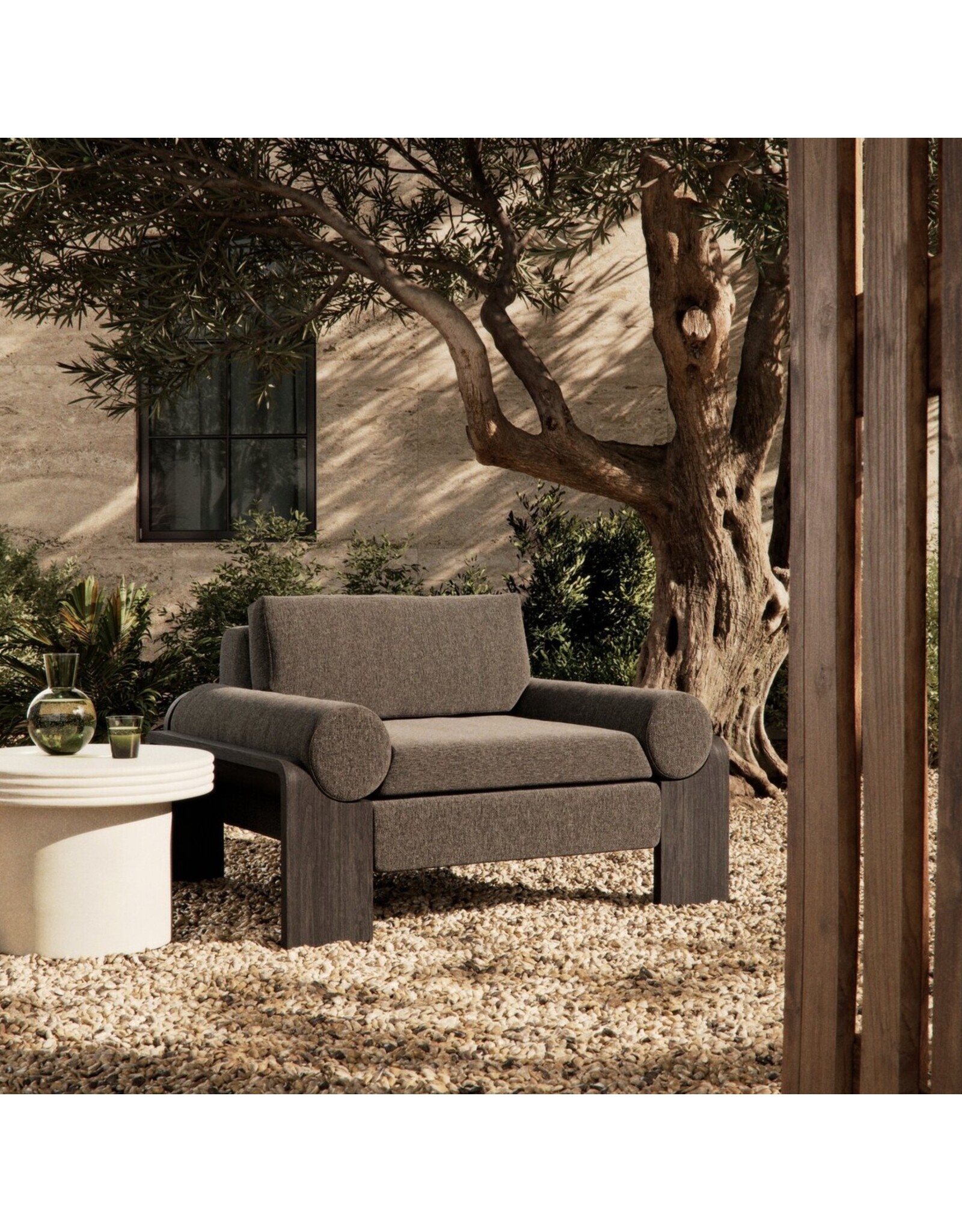 Joette Outdoor Chair in Ellor Brown