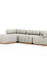 Roma Outdoor 3-Piece Sectional in Faye Ash 109"