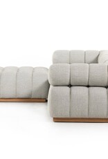 Roma Outdoor 3-Piece Sectional in Faye Ash 109"