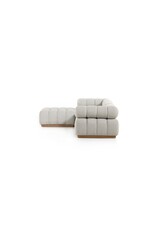 Roma Outdoor 3-Piece Sectional in Faye Ash 109"