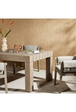 Sonora Outdoor Dining Table Weathered Grey