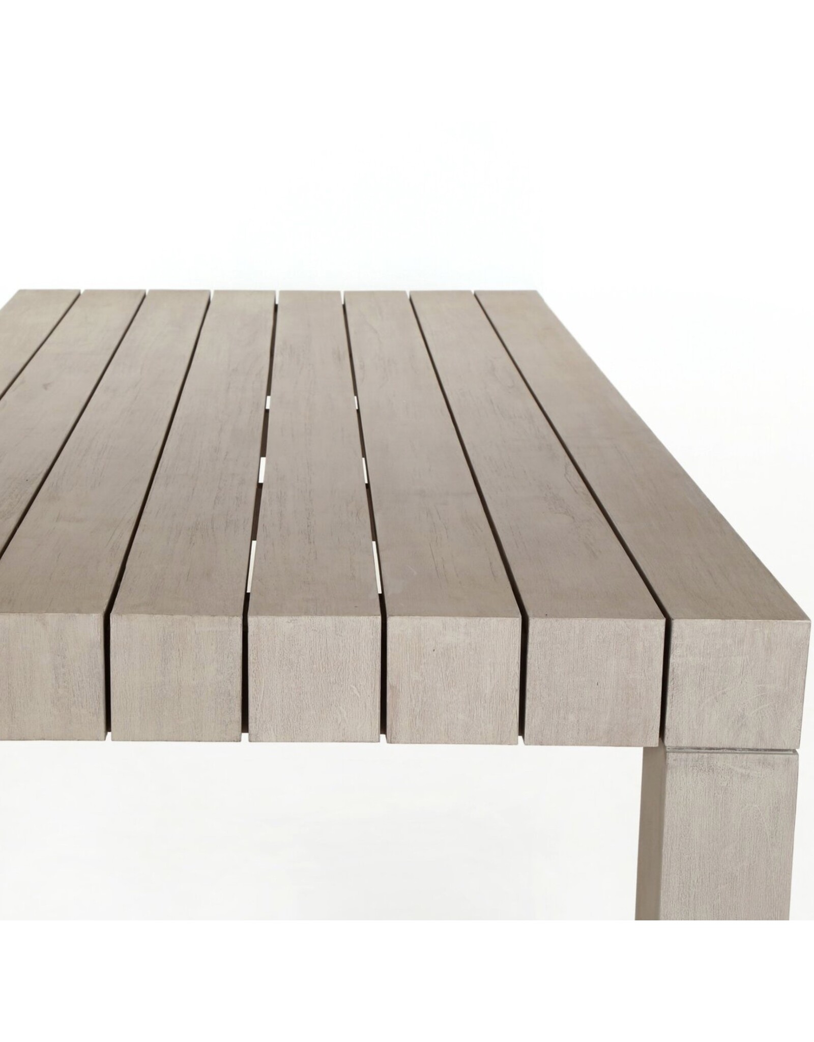 Sonora Outdoor Dining Table Weathered Grey
