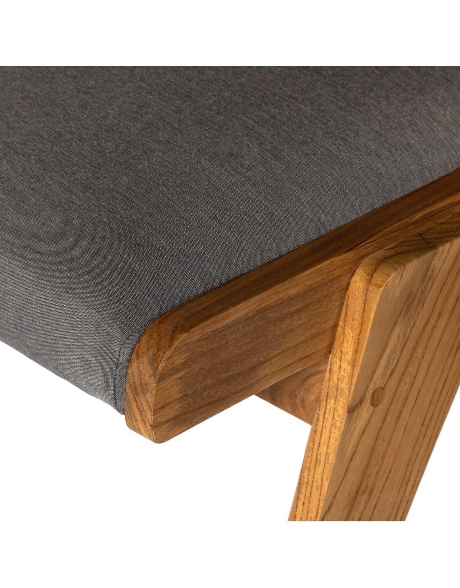 Colima Outdoor Dining Chair in Charcoal