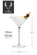 Meridian Crystal Martini Glass