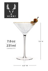 Meridian Crystal Martini Glass