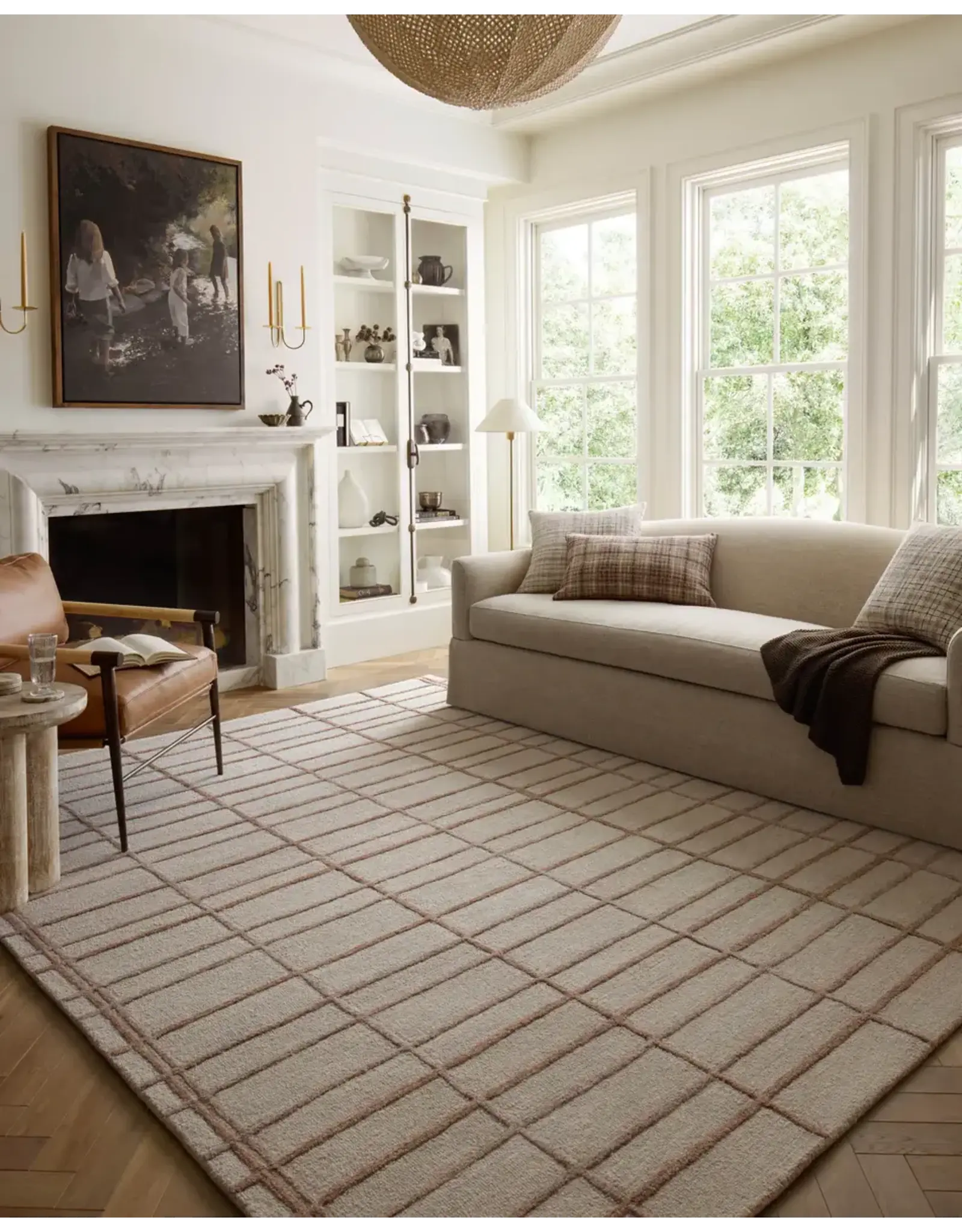 Chris Loves Julia × Loloi Bradley Rug BRL-04 Rose/Blush