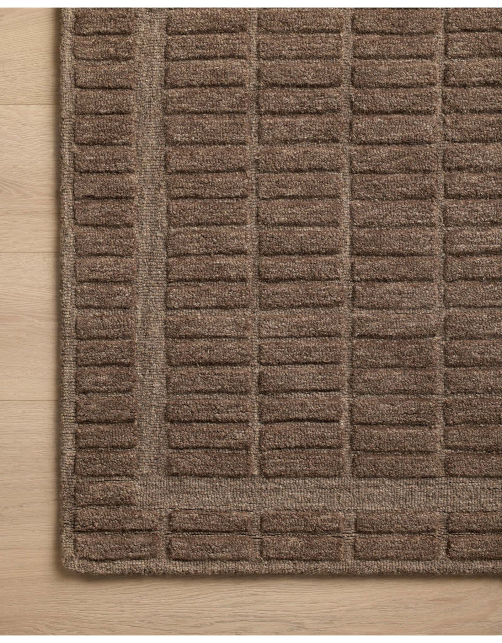 Chris Loves Julia × Loloi Bradley Rug BRL-06 Cocoa/Cocoa