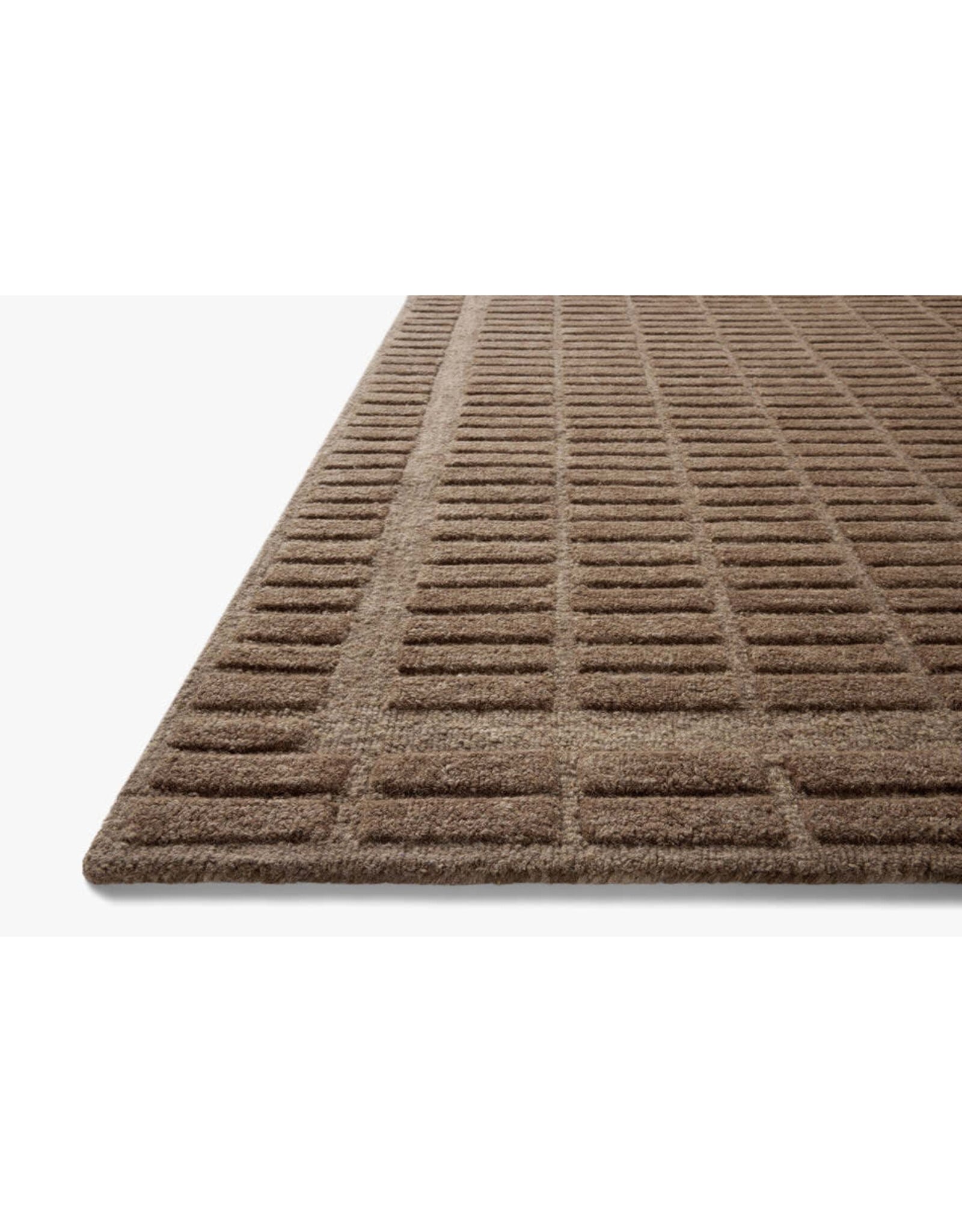 Chris Loves Julia × Loloi Bradley Rug BRL-06 Cocoa/Cocoa