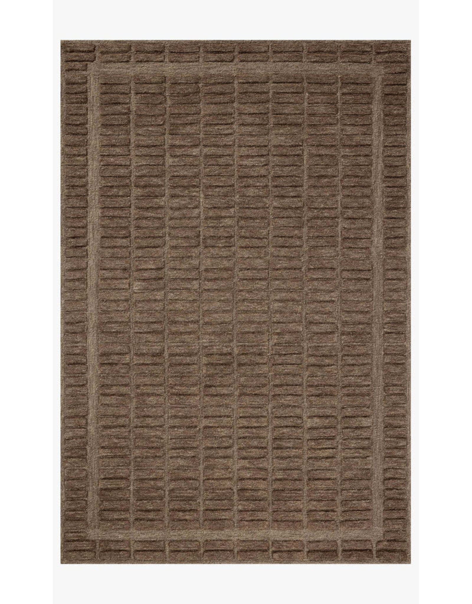 Chris Loves Julia × Loloi Bradley Rug BRL-06 Cocoa/Cocoa