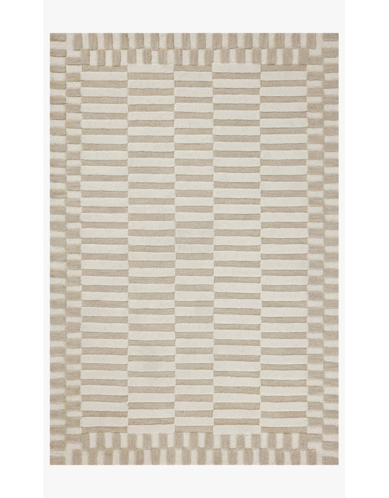 Chris Loves Julia × Loloi Bradley Rug BRL-02 Ivory / Beige