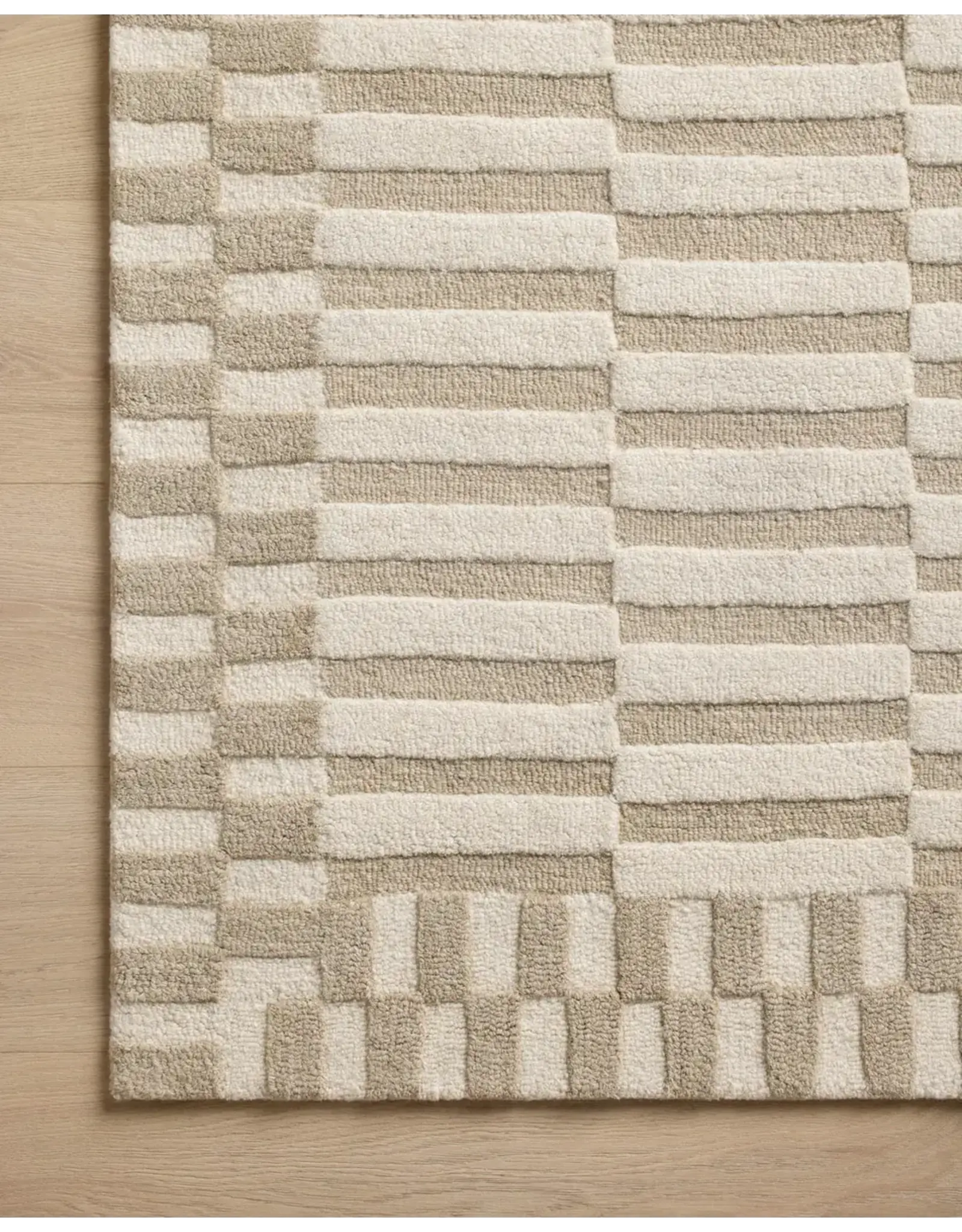 Chris Loves Julia × Loloi Bradley Rug BRL-02 Ivory / Beige