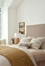 Amber Lewis × Loloi Morro Natural/Grey Pillow, 22x22