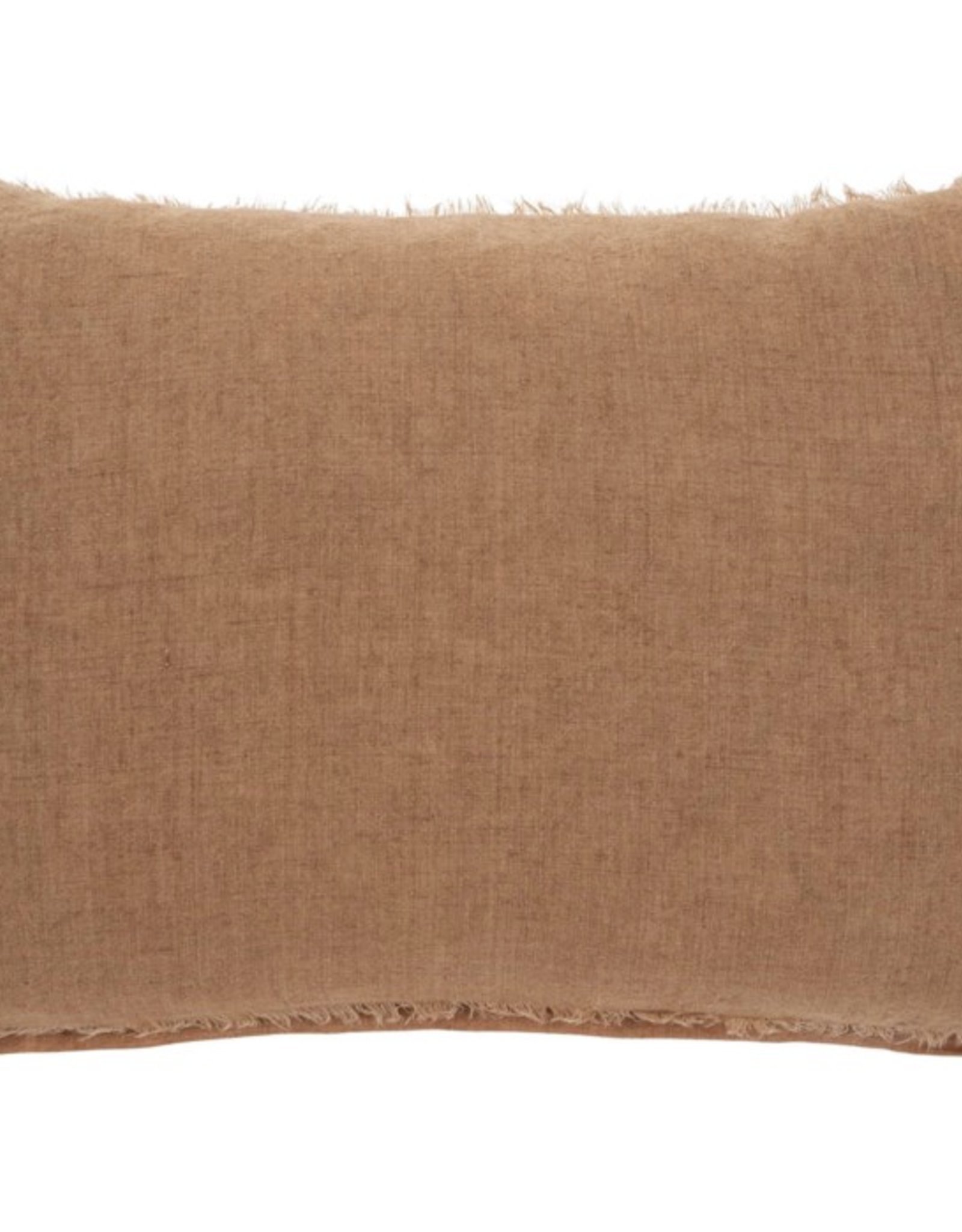 Lina Linen Pillow, Terracotta 16x24