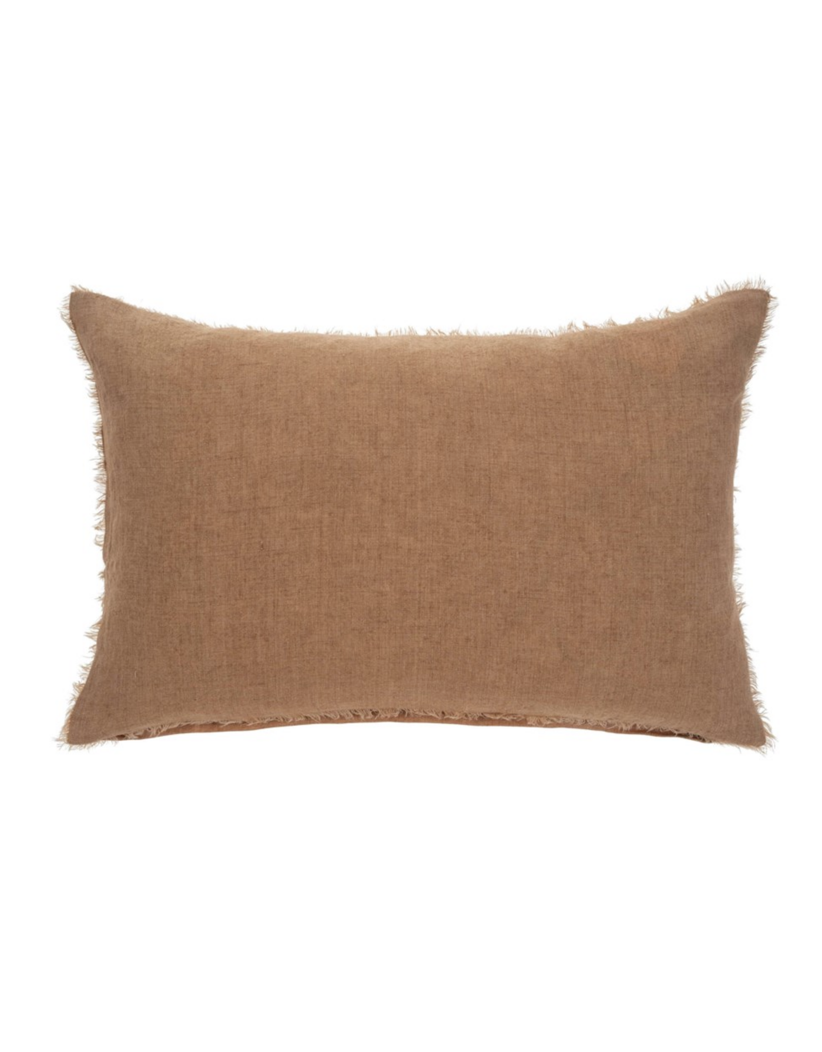 Lina Linen Pillow, Terracotta 16x24