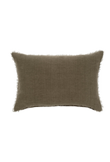 Lina Linen Pillow, Mink 16x24