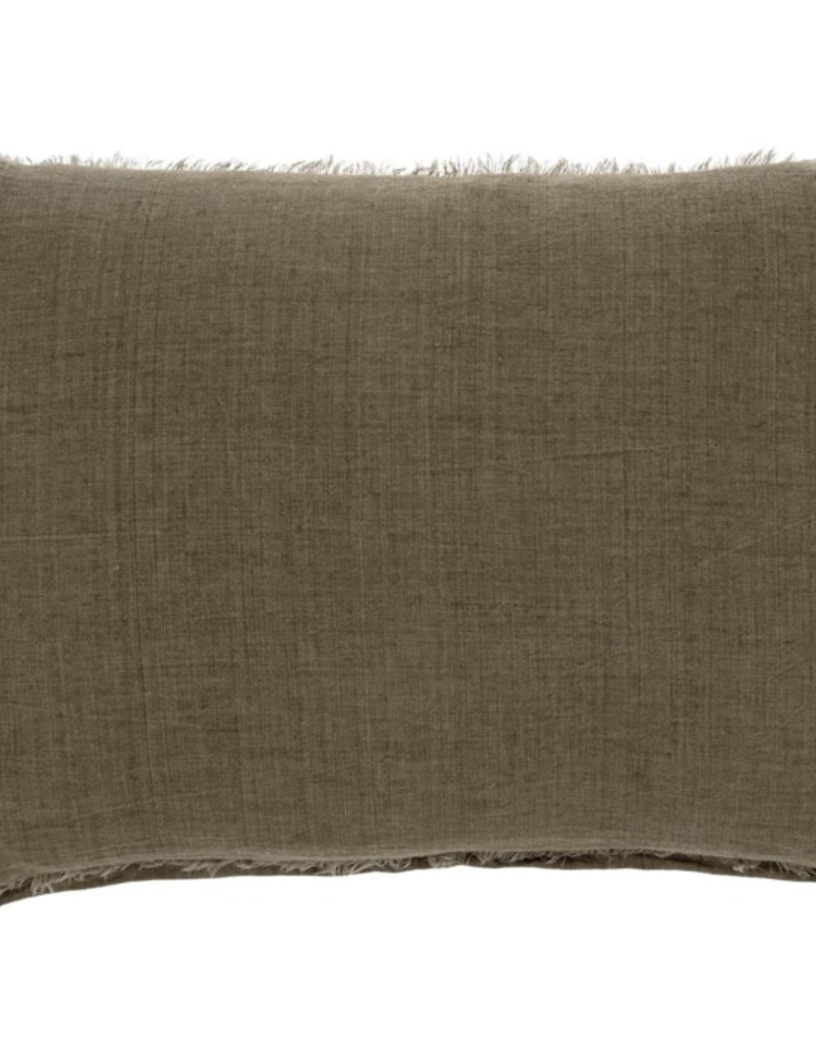 Lina Linen Pillow, Mink 16x24