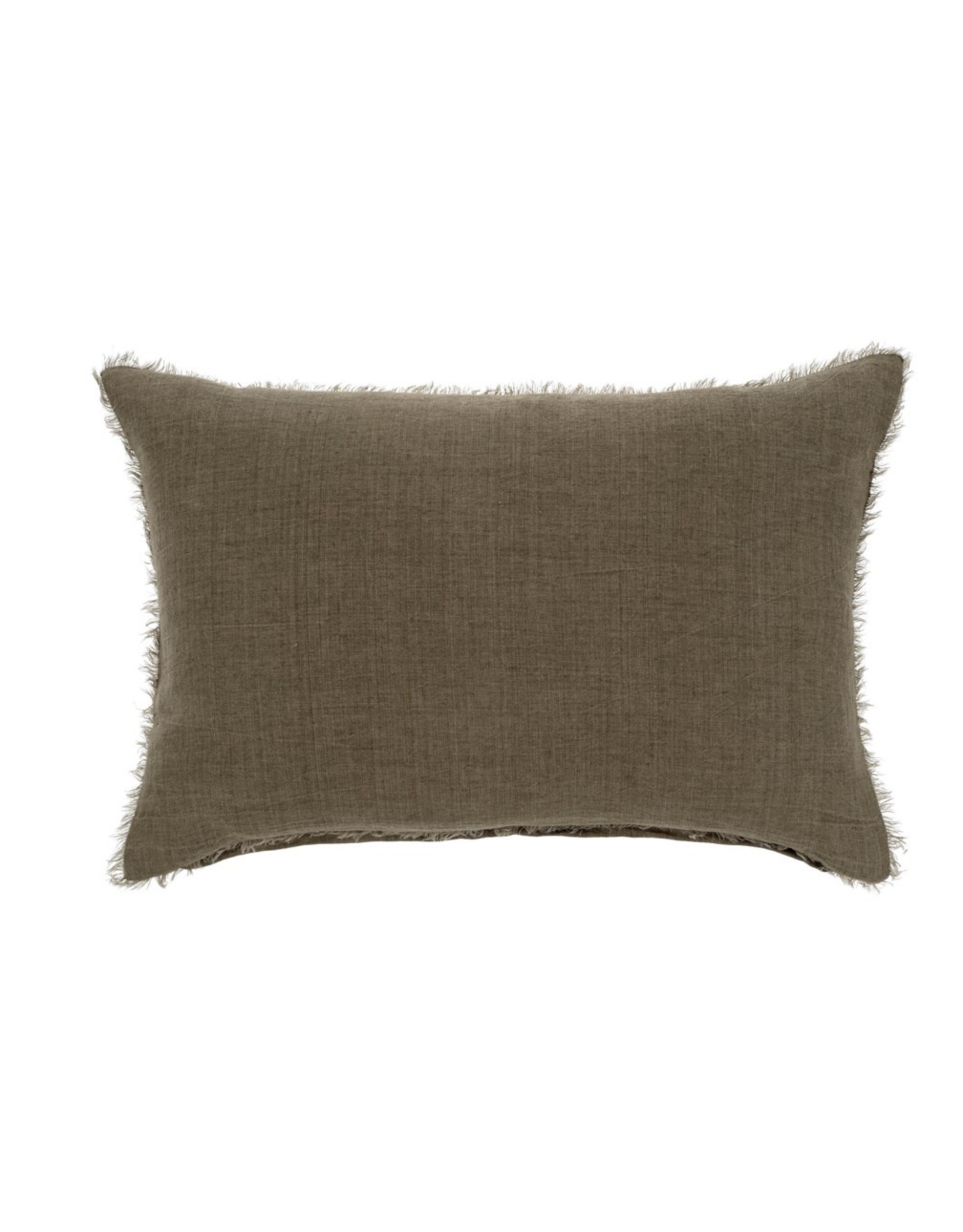 Lina Linen Pillow, Mink 16x24