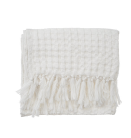 Honeycomb Hand Towel, White