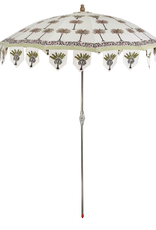 Palms Block Print Parasol Green