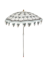 Palms Block Print Parasol Blue