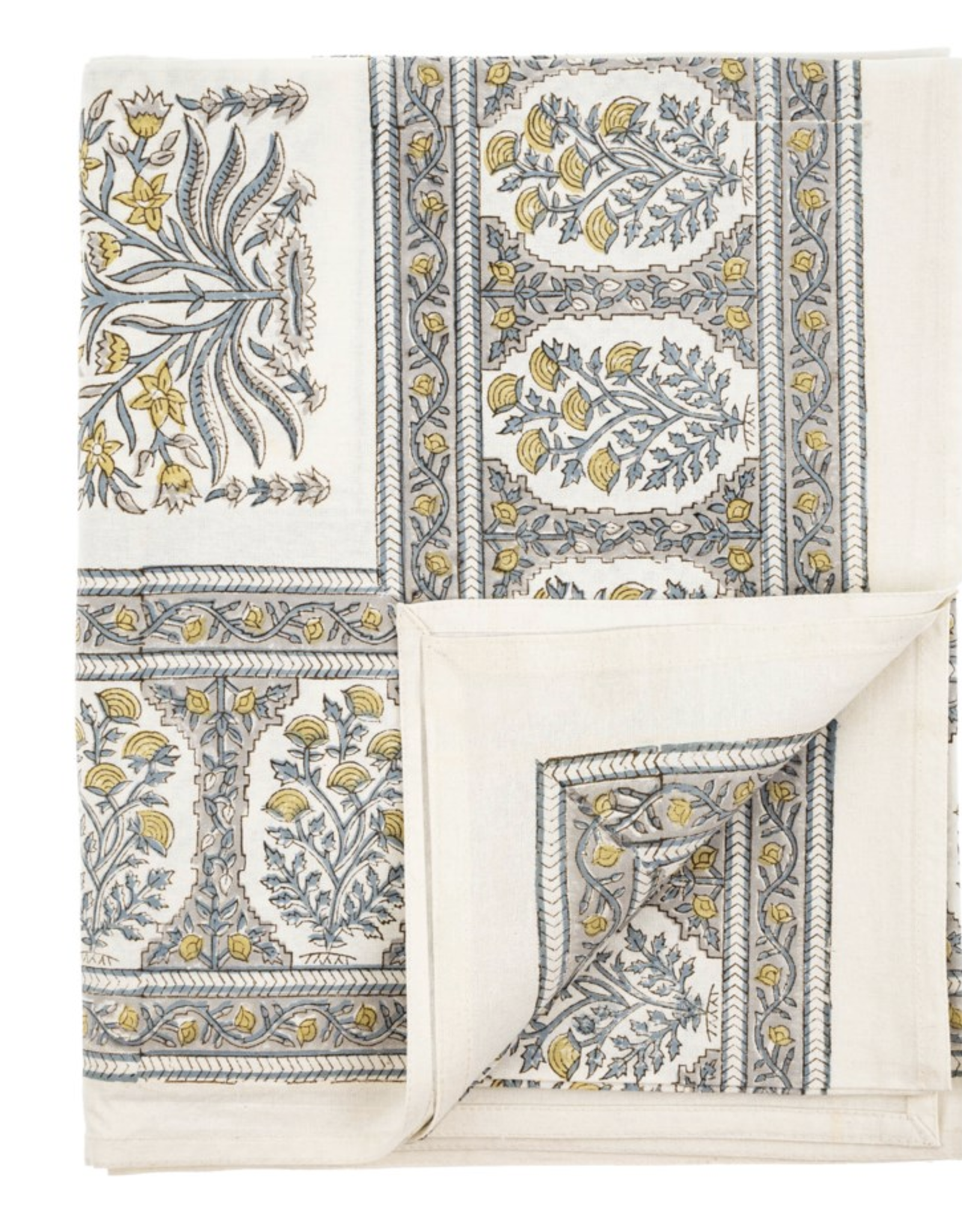 Cambria Block Print Tablecloth