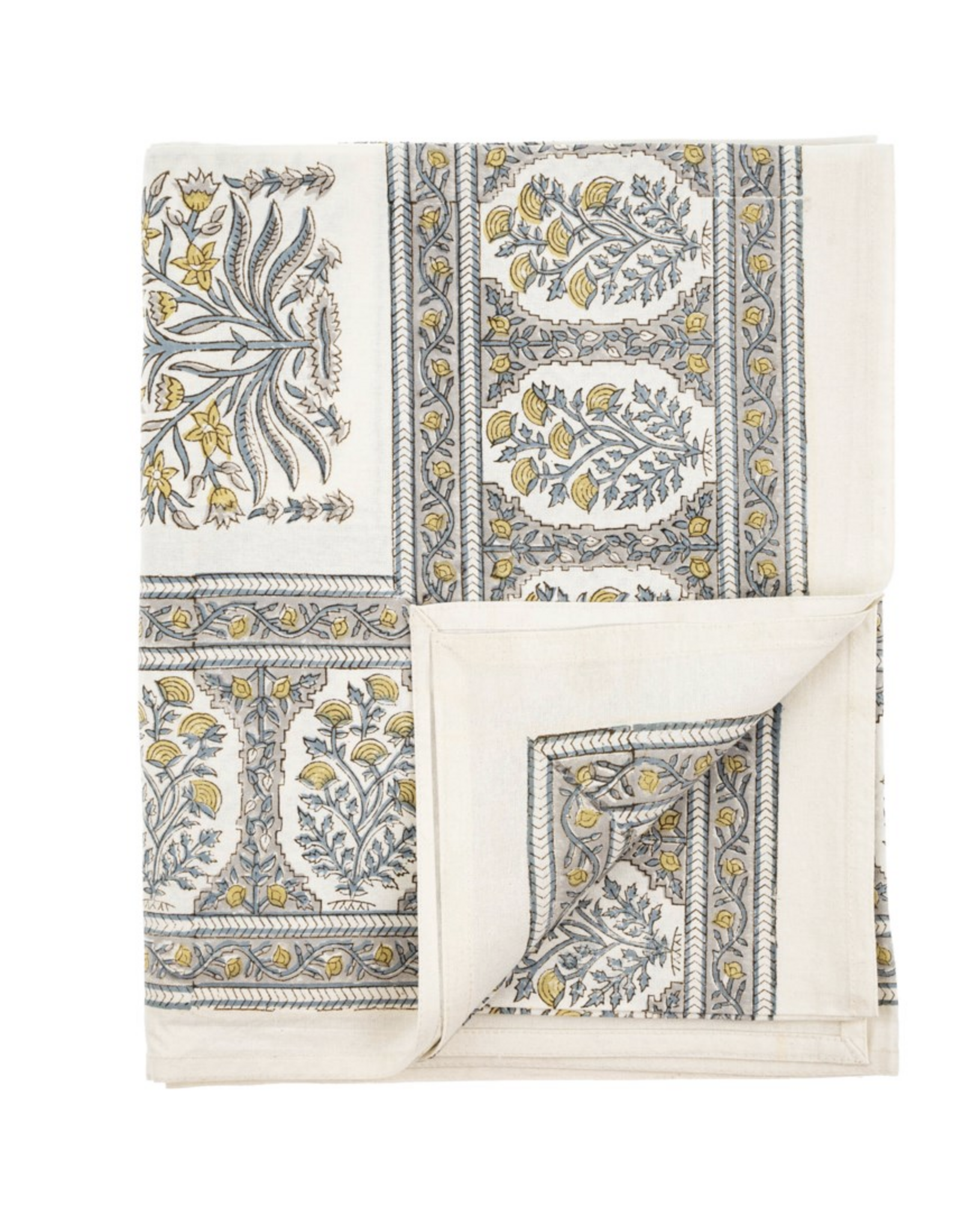 Cambria Block Print Tablecloth
