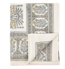 Cambria Block Print Tablecloth