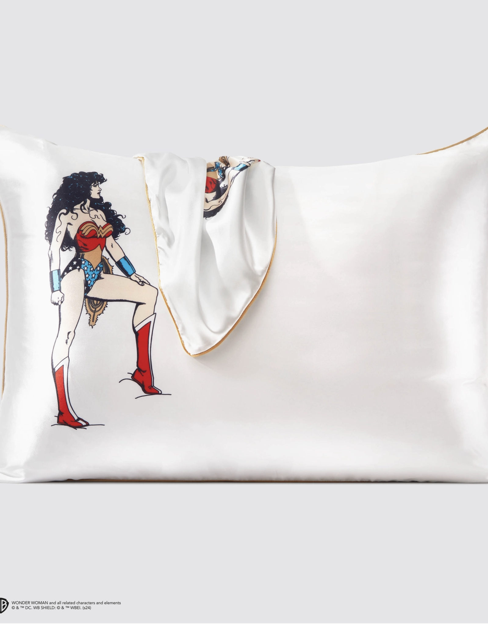 Wonder Woman X Kitsch Satin Pillowcase- Believe in Wonder