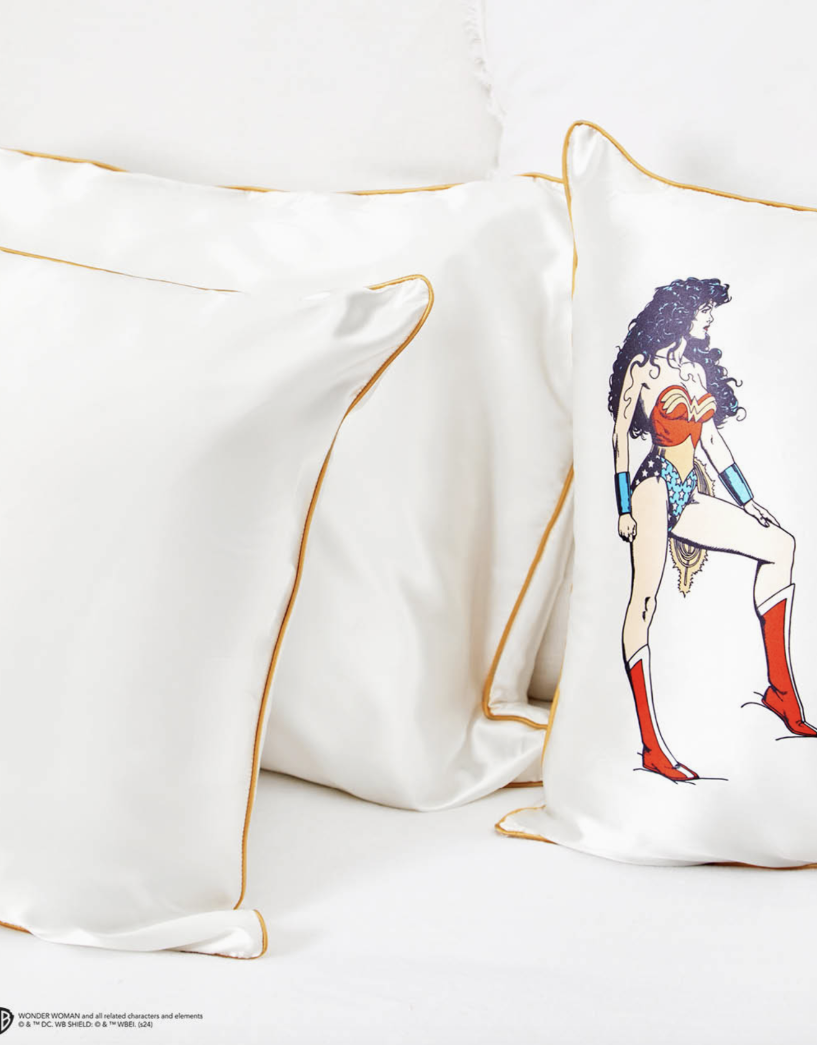 Wonder Woman X Kitsch Satin Pillowcase- Believe in Wonder