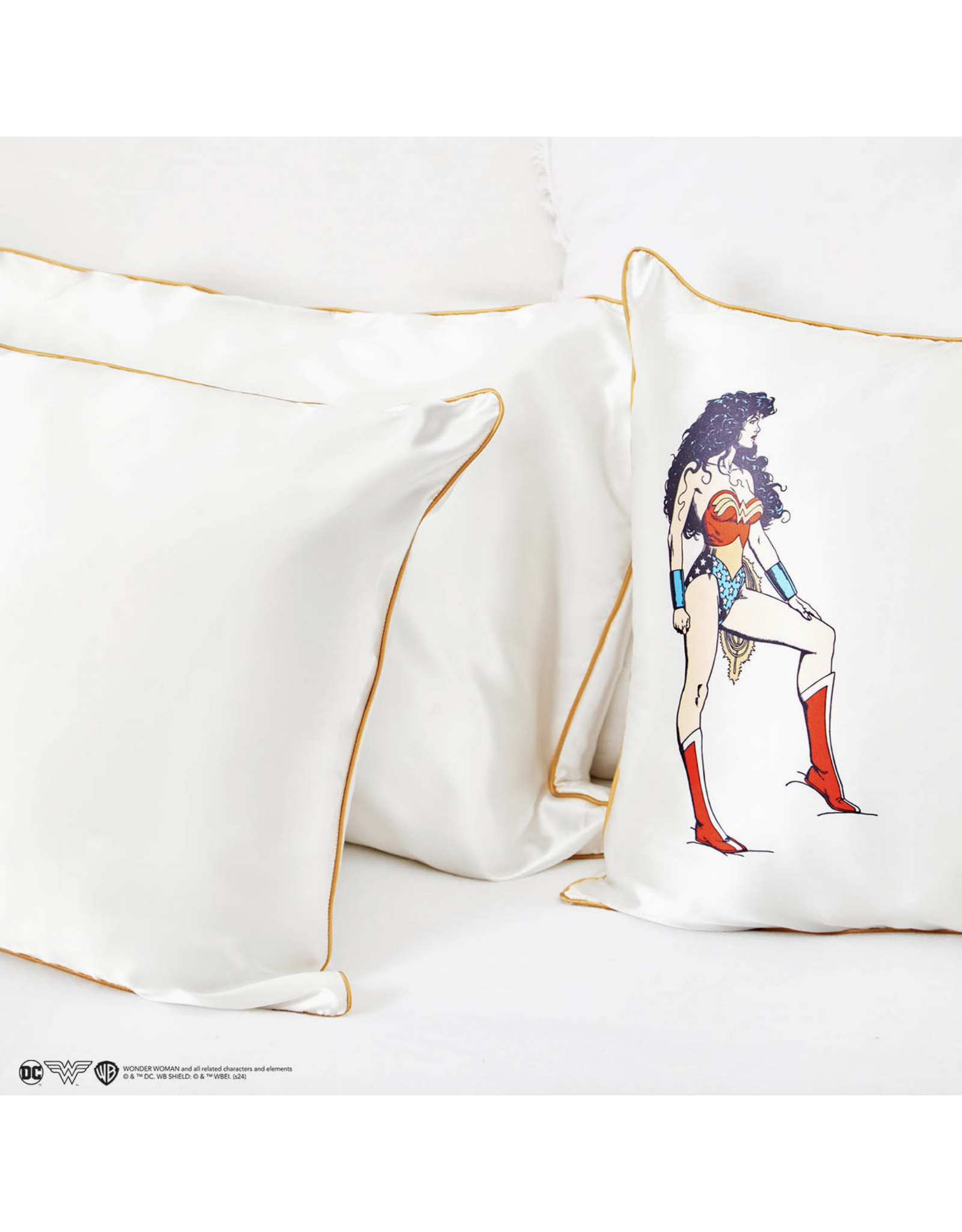 Wonder Woman X Kitsch Satin Pillowcase- Believe in Wonder