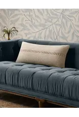 Chris Loves Julia × Loloi Ivory Pillow , 12x27