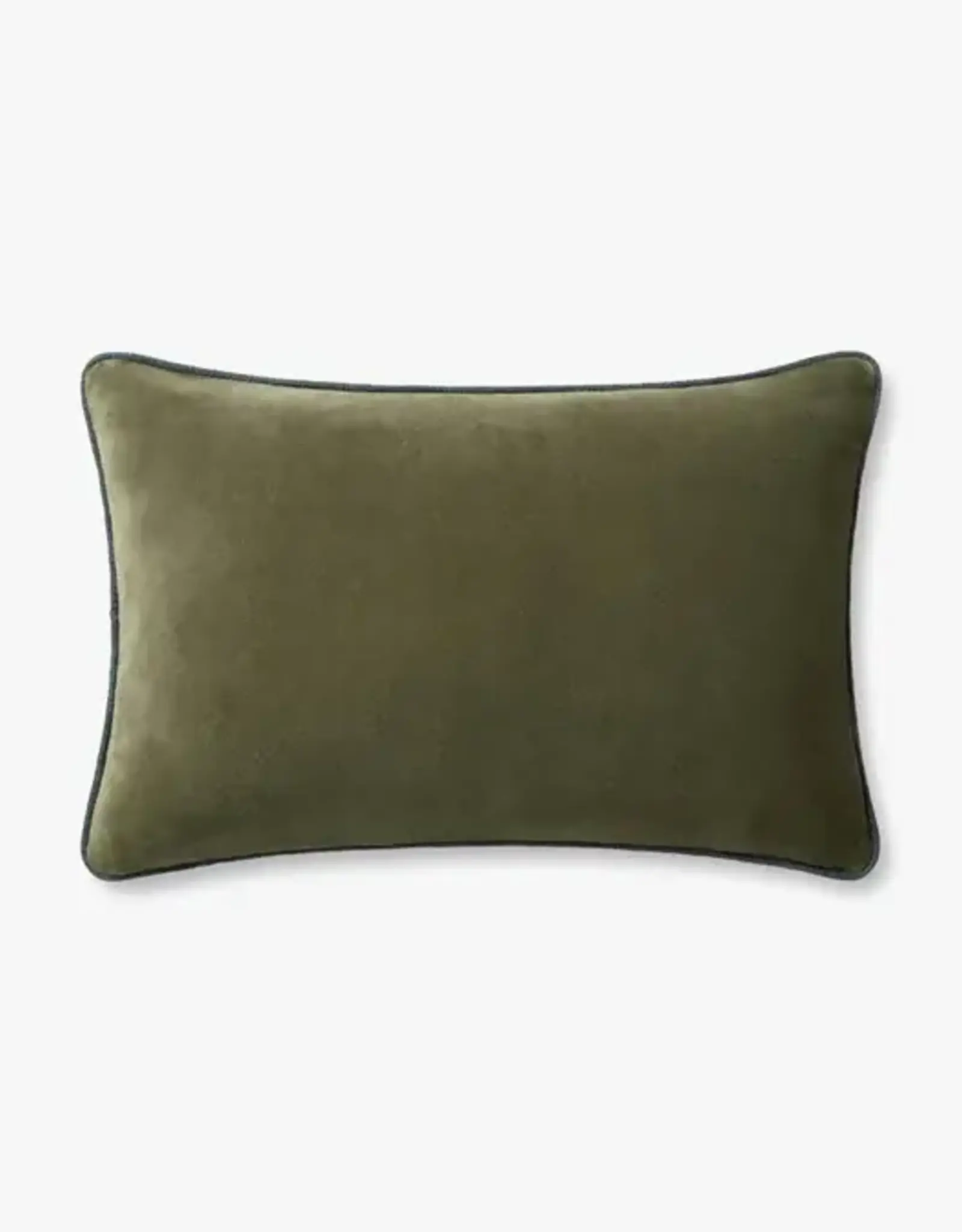 Chris Loves Julia × Loloi Green Pillow, 16x26