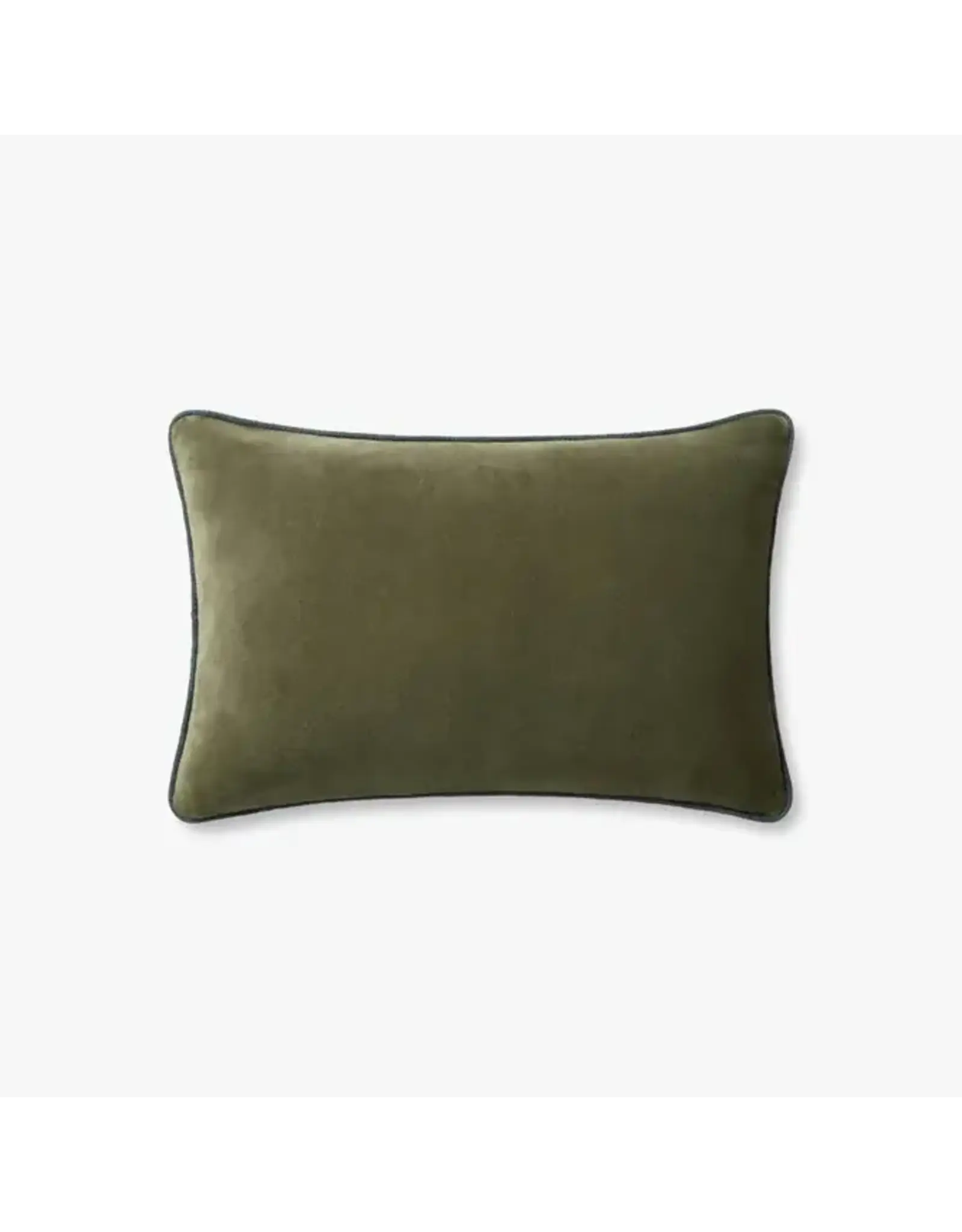 Chris Loves Julia × Loloi Green Pillow, 16x26
