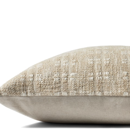 Magnolia Home by Joanna Gaines x Loloi Bryn Pillow, Beige 22x22