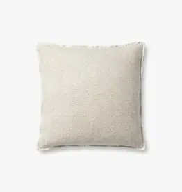 Jean Stoffer × Loloi 18X18 Pillow Cover, Ivory