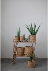 Hand-Woven Baskets with Plastic Lining
