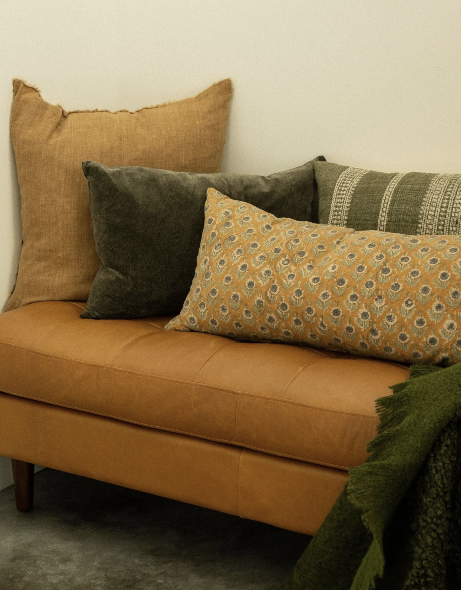 14x31 Kerala Block Print Pillow