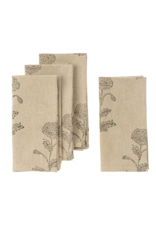 Rosa Block Print Napkins S/4