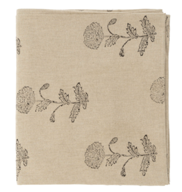 Rosa Block Print Tablecloth, 104x60
