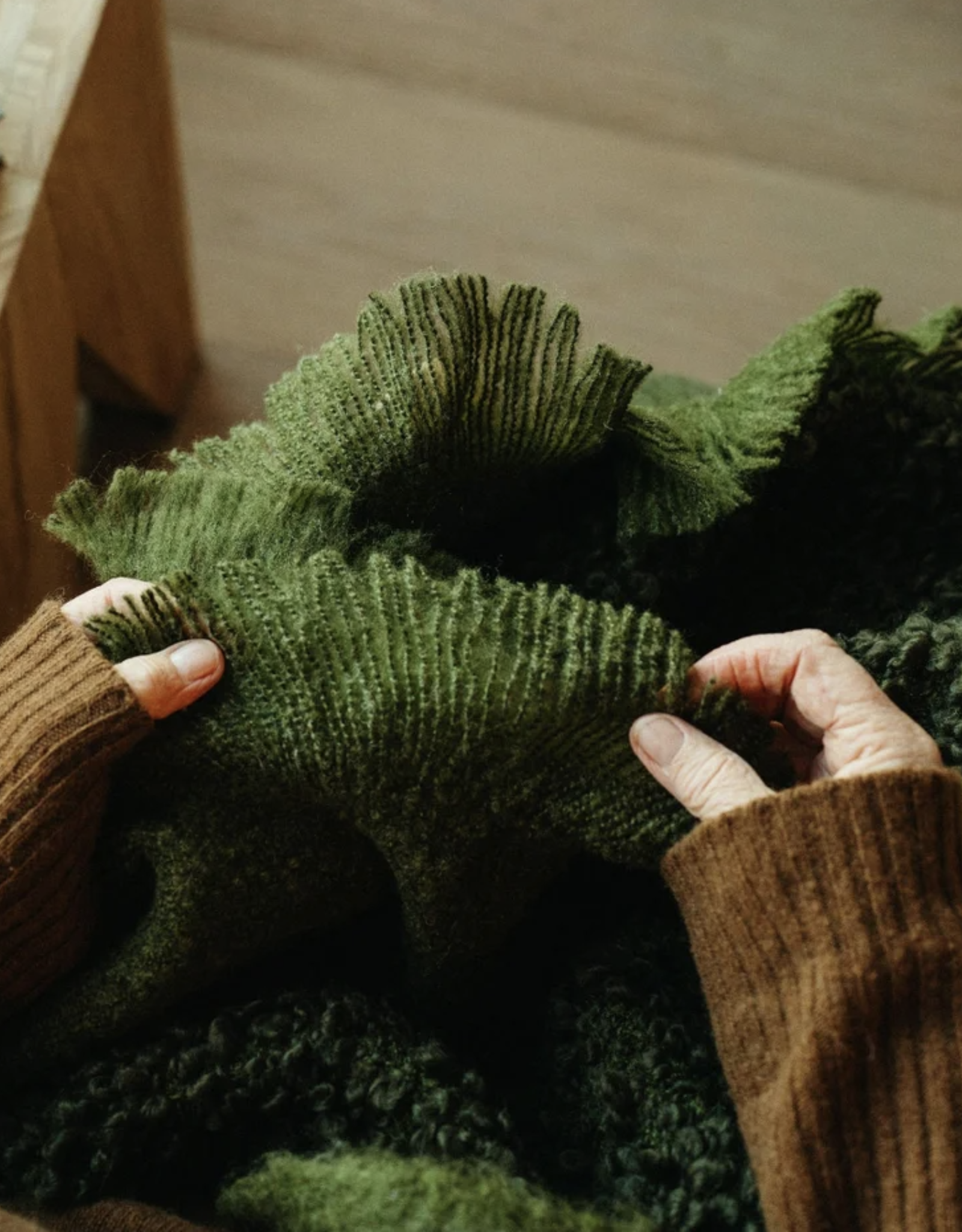 Vallnord Boucle Throw, Olive