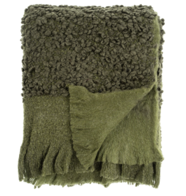 Vallnord Boucle Throw, Olive