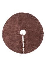 Vera Velvet Tree Skirt, Sangria