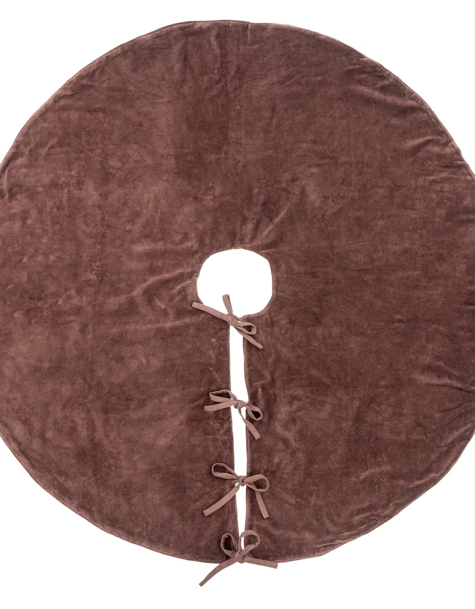 Vera Velvet Tree Skirt, Sangria