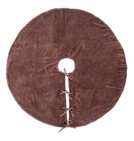 Vera Velvet Tree Skirt, Sangria