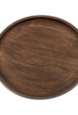 Heritage Round Tray, Stained Mango