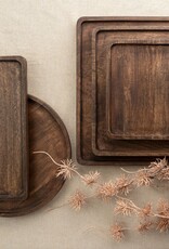 Heritage Round Tray, Stained Mango